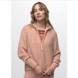 Prana Blazing Star Sweater in Pink Sand, Size Small